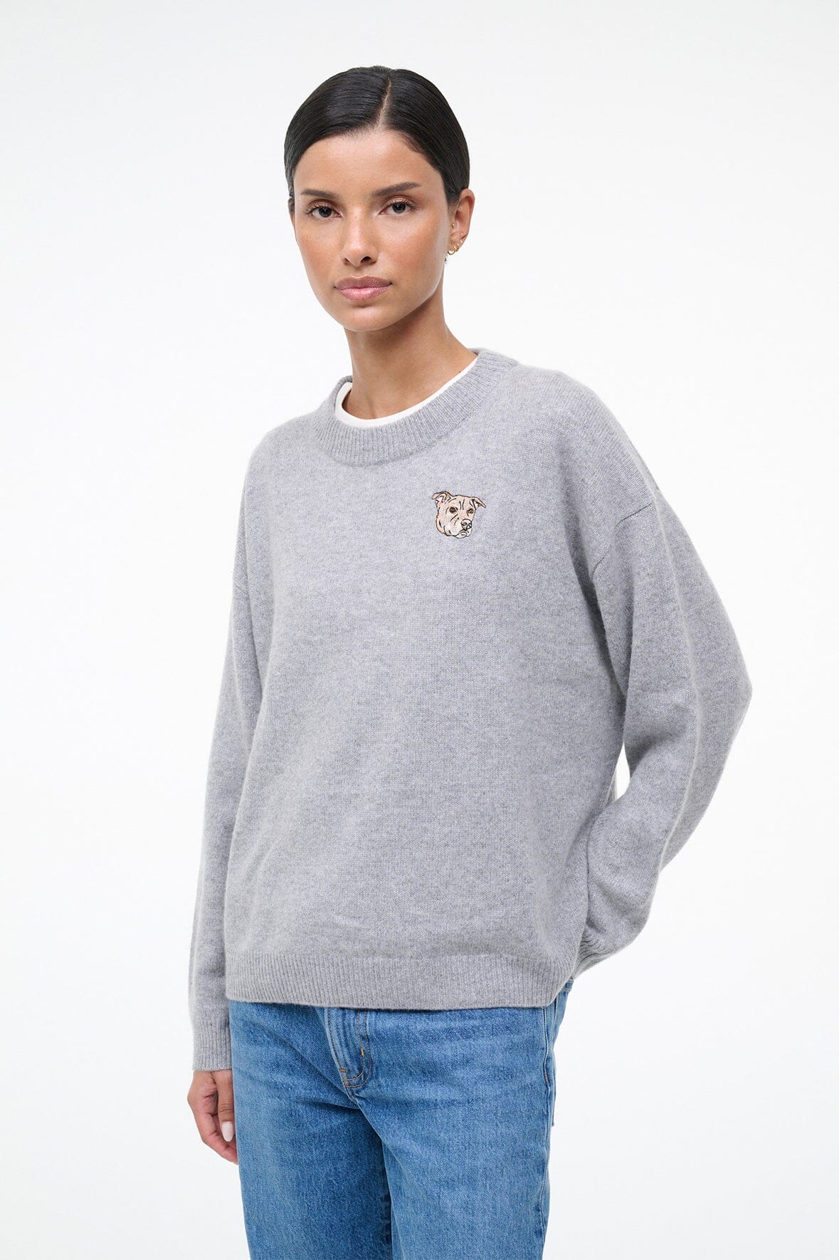 C.BONZ SERRANO CASHMERE SWEATER | HEATHER GREY